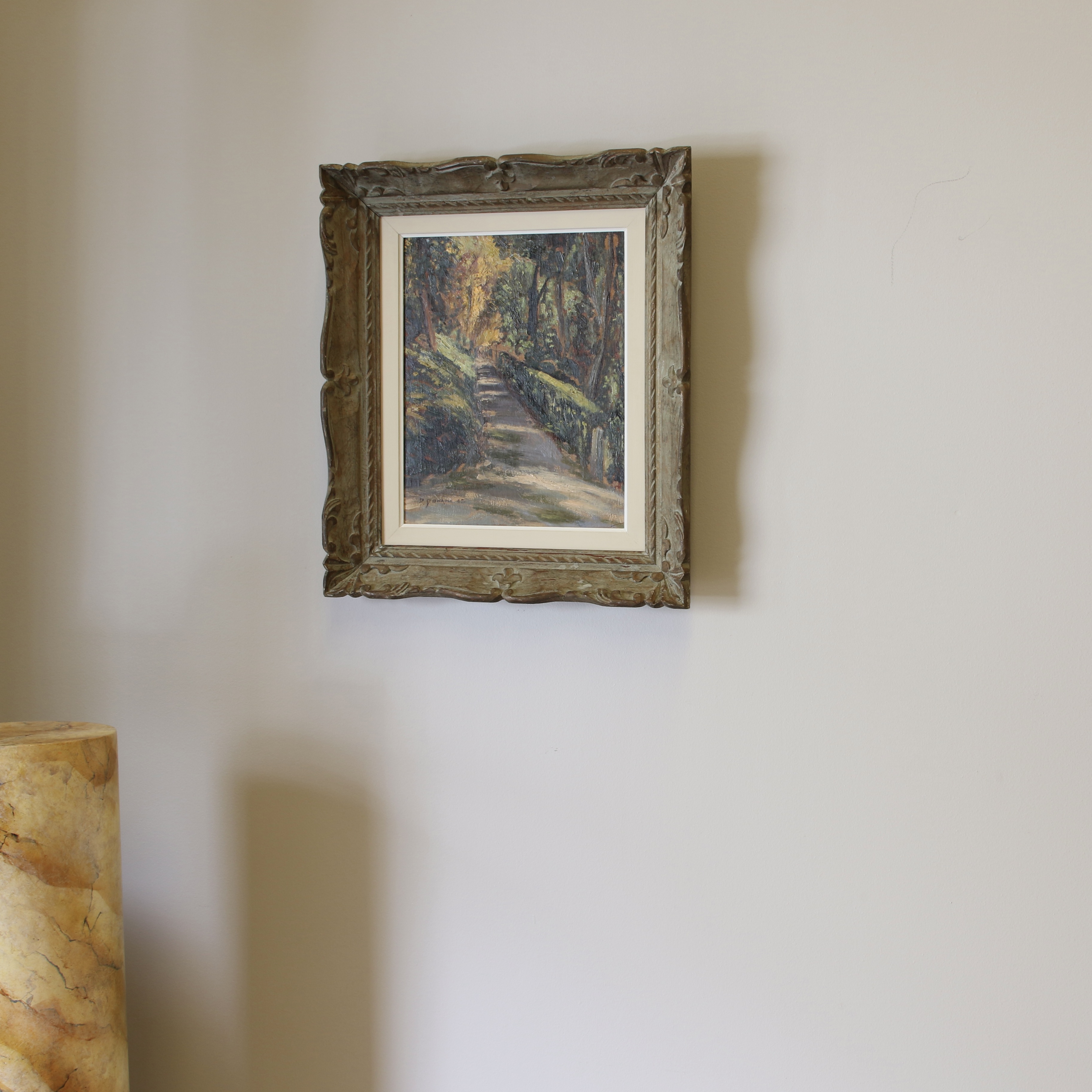 Park Scene in Montparnasse Frame